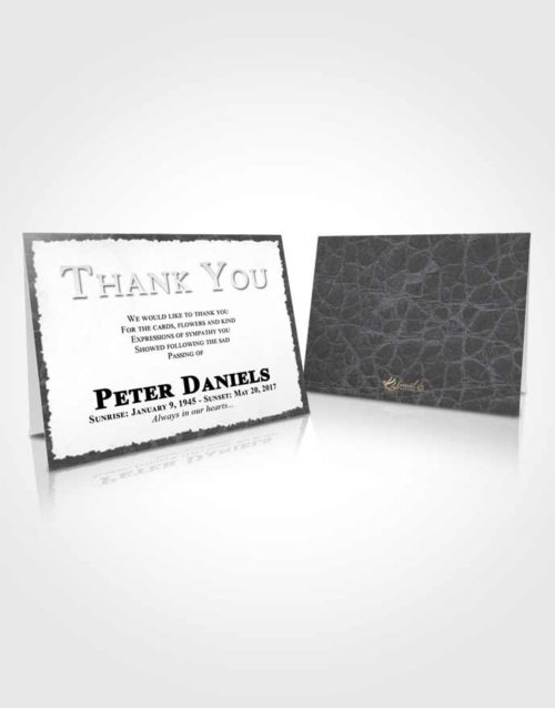 Funeral Thank You Card Template Mellow Outback