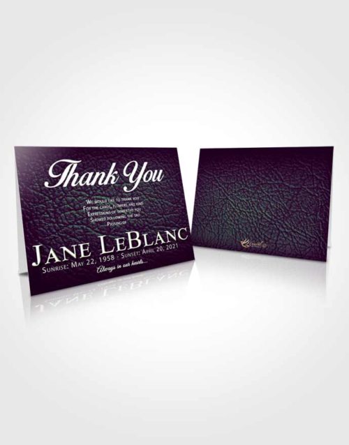 Funeral Thank You Card Template Mellow Passion