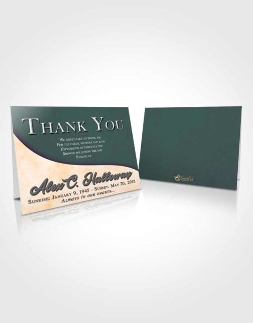 Funeral Thank You Card Template Mellow Peace of Mind
