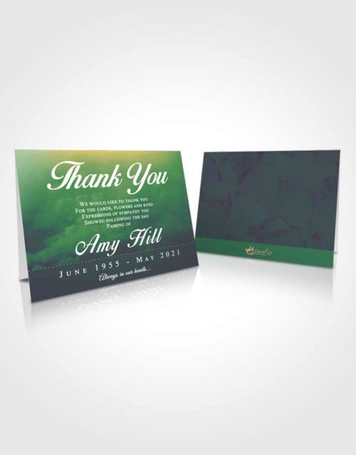 Funeral Thank You Card Template Mellow Sympathy