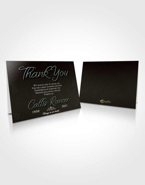 Funeral Thank You Card Template Morning Desire