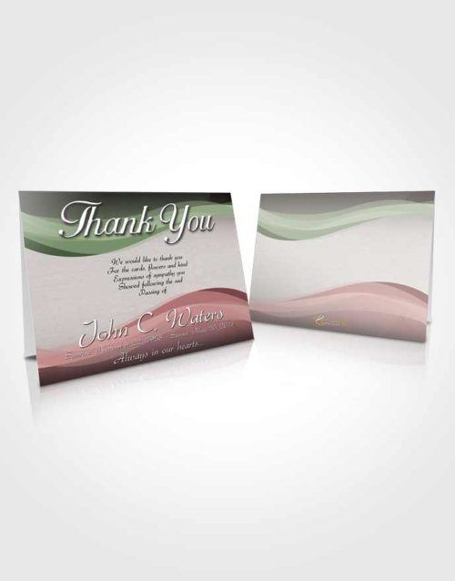 Funeral Thank You Card Template Morning Fortitude