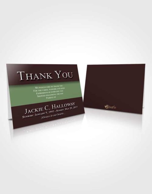Funeral Thank You Card Template Morning Nobility