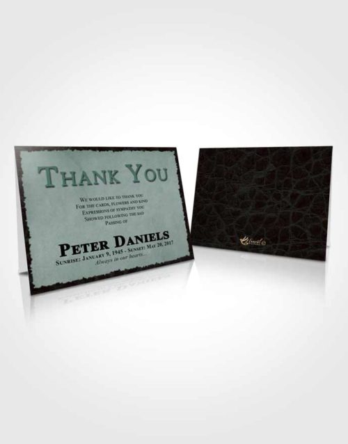 Funeral Thank You Card Template Morning Outback
