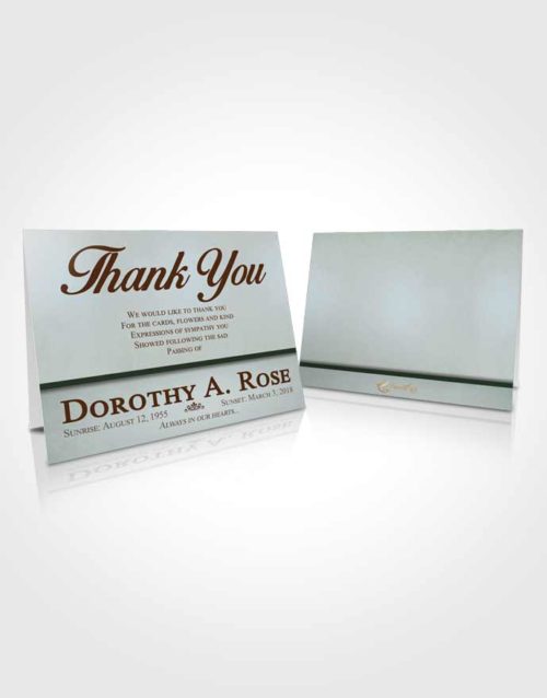 Funeral Thank You Card Template Morning Tolerance