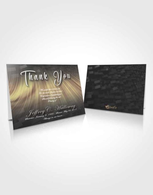 Funeral Thank You Card Template Mystical Strength
