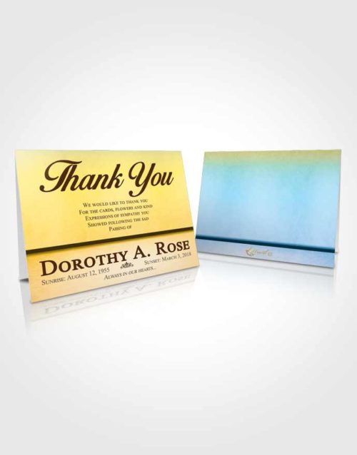 Funeral Thank You Card Template Mystical Tolerance