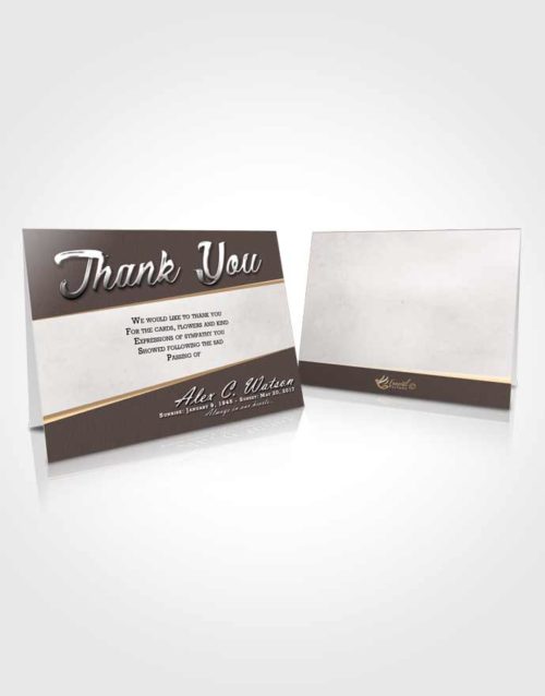 Funeral Thank You Card Template Mystical Vitality