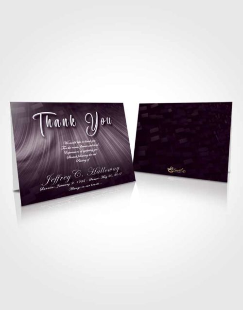Funeral Thank You Card Template Natural Strength