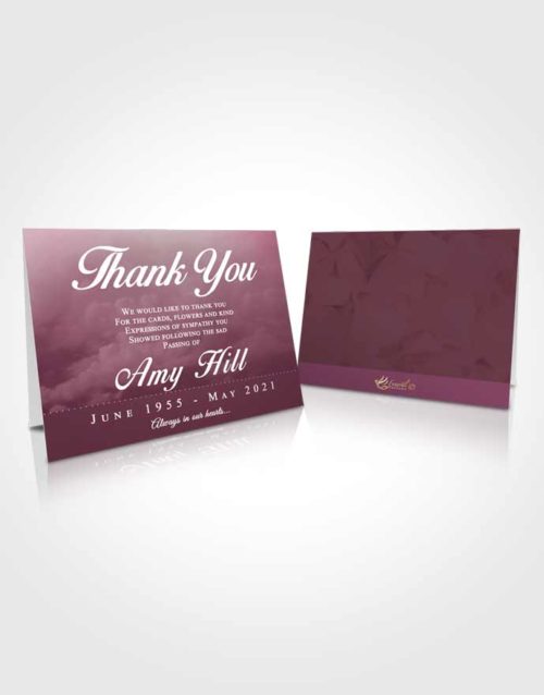 Funeral Thank You Card Template Ocean Sympathy