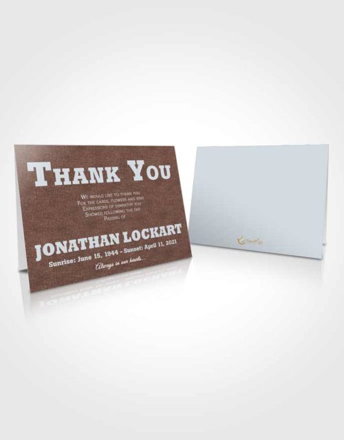 Funeral Thank You Card Template Passionate Intensity