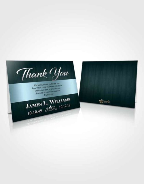 Funeral Thank You Card Template Peaceful Force