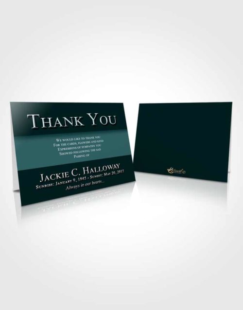 Funeral Thank You Card Template Peaceful Nobility
