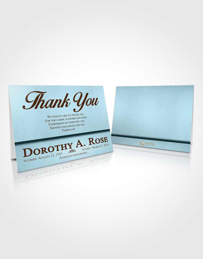 Funeral Thank You Card Template Peaceful Tolerance