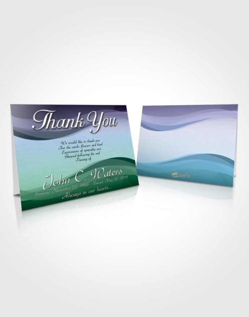 Funeral Thank You Card Template Placid Fortitude