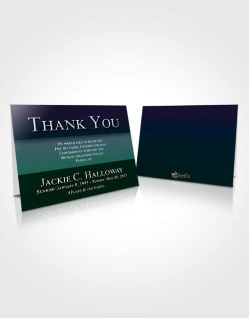 Funeral Thank You Card Template Placid Nobility