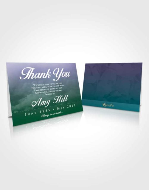 Funeral Thank You Card Template Placid Sympathy