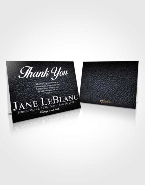 Funeral Thank You Card Template Premium Passion