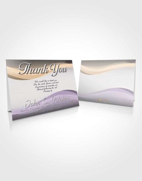 Funeral Thank You Card Template Quiet Fortitude