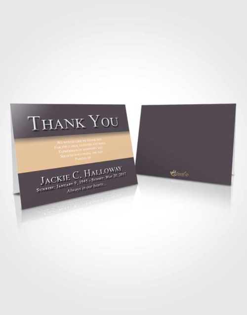 Funeral Thank You Card Template Quiet Nobility