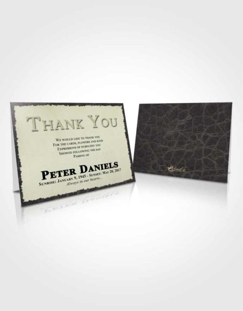 Funeral Thank You Card Template Quiet Outback