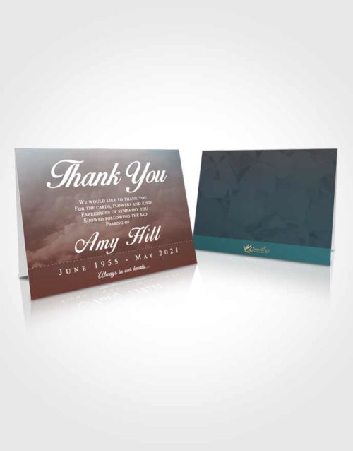 Funeral Thank You Card Template Quiet Sympathy