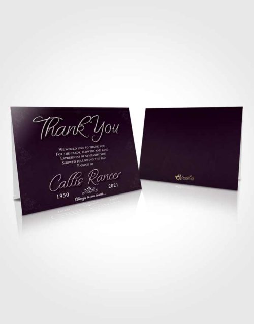 Funeral Thank You Card Template Remarkable Desire