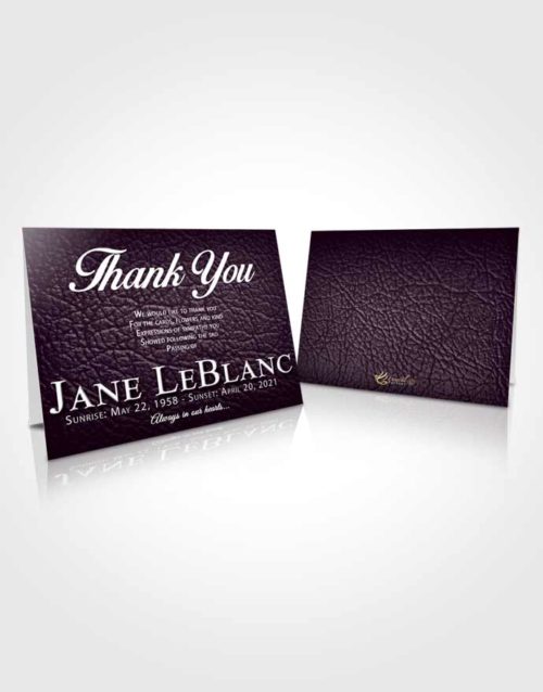 Funeral Thank You Card Template Remarkable Passion
