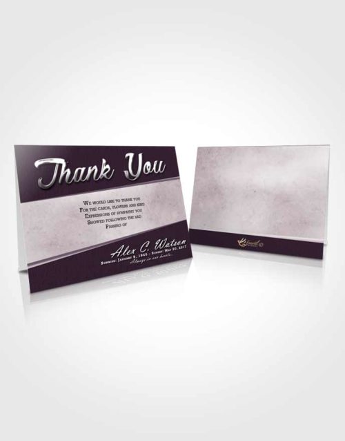 Funeral Thank You Card Template Remarkable Vitality