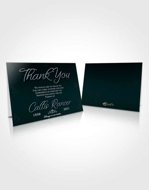 Funeral Thank You Card Template Restful Desire