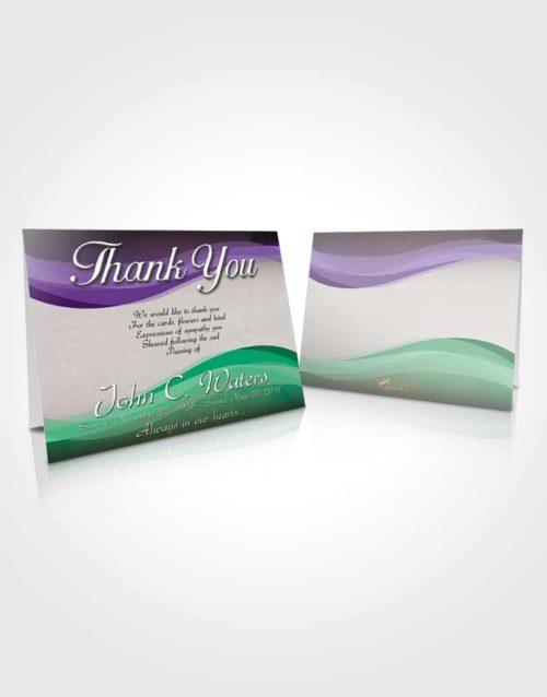 Funeral Thank You Card Template Restful Fortitude