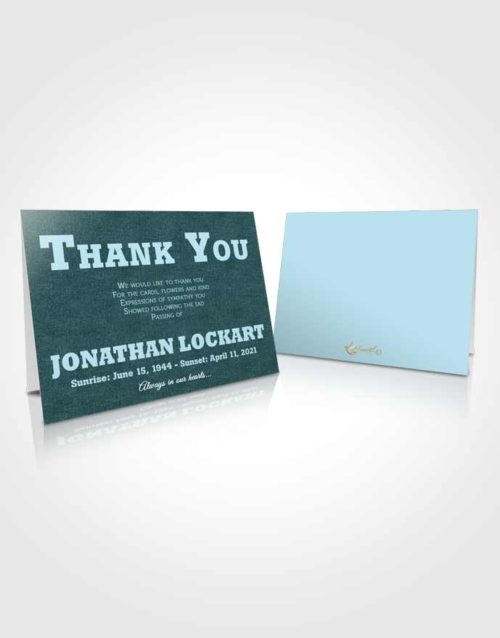 Funeral Thank You Card Template Restful Intensity
