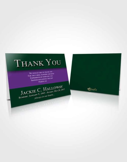 Funeral Thank You Card Template Restful Nobility