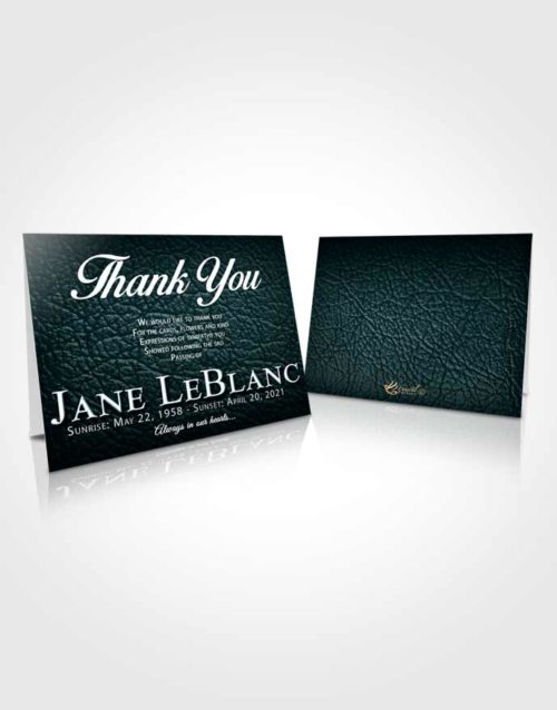 Funeral Thank You Card Template Restful Passion