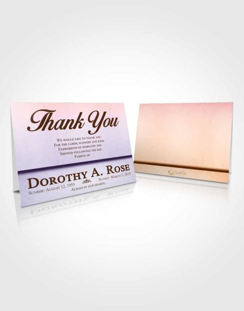 Funeral Thank You Card Template Restful Tolerance