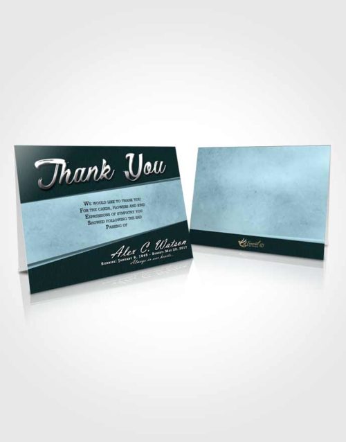 Funeral Thank You Card Template Restful Vitality
