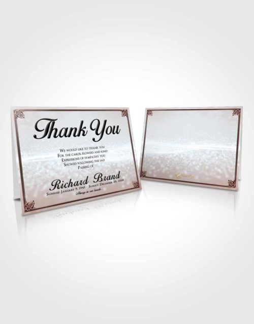 Funeral Thank You Card Template Ruby Love Class Light