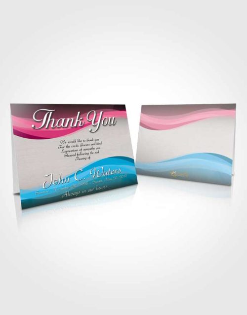 Funeral Thank You Card Template Sapphire Fortitude