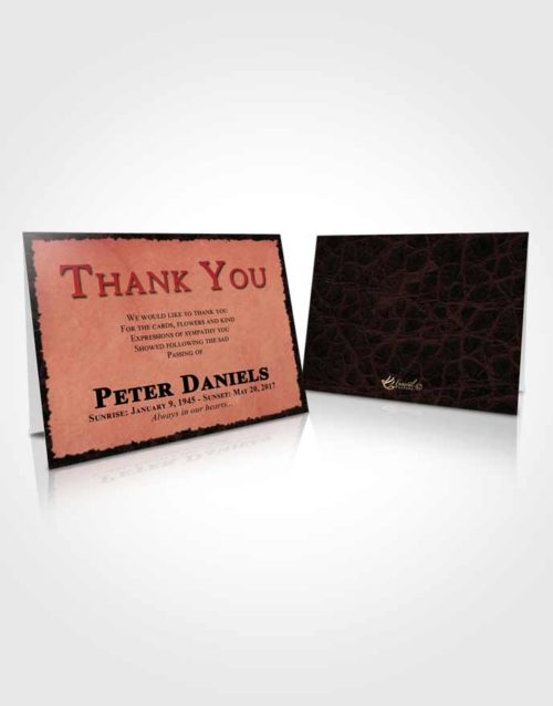 Funeral Thank You Card Template Sapphire Outback