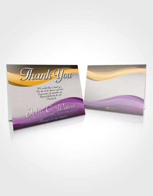 Funeral Thank You Card Template Serene Fortitude