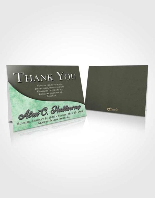 Funeral Thank You Card Template Serene Peace of Mind