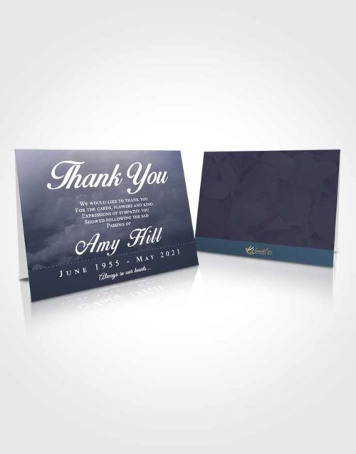 Funeral Thank You Card Template Serene Sympathy
