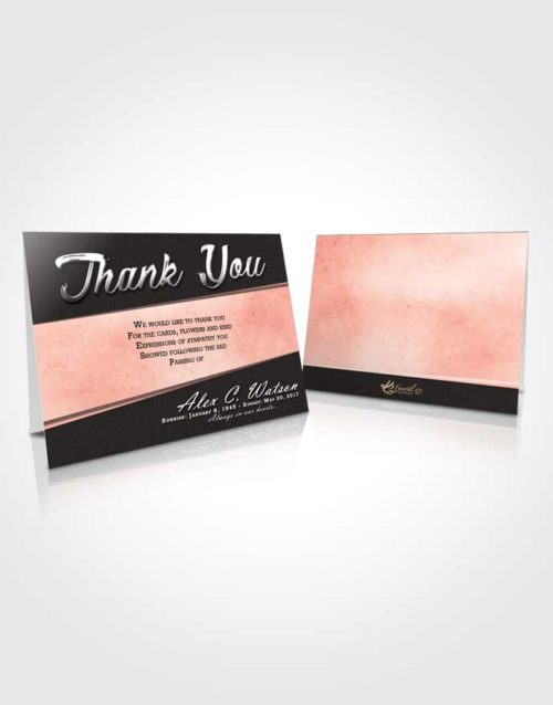 Funeral Thank You Card Template Simple Vitality