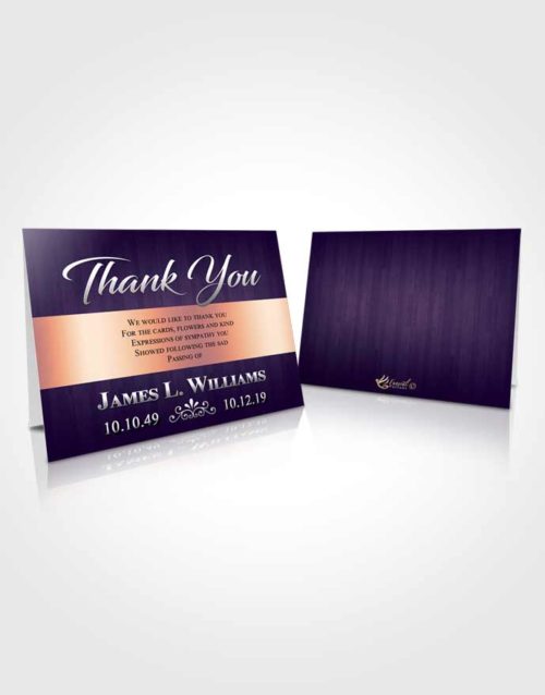 Funeral Thank You Card Template Smooth Force