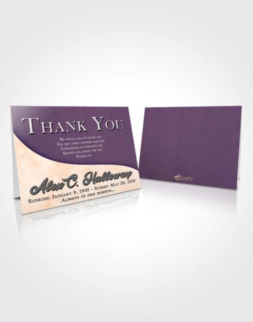 Funeral Thank You Card Template Smooth Peace of Mind