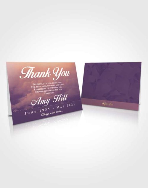 Funeral Thank You Card Template Smooth Sympathy