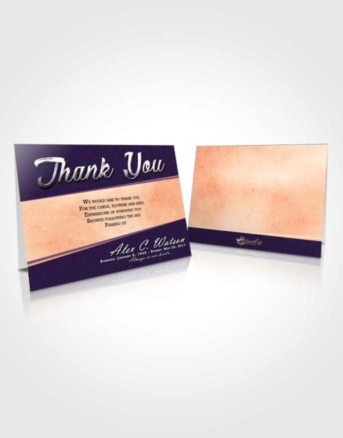 Funeral Thank You Card Template Smooth Vitality