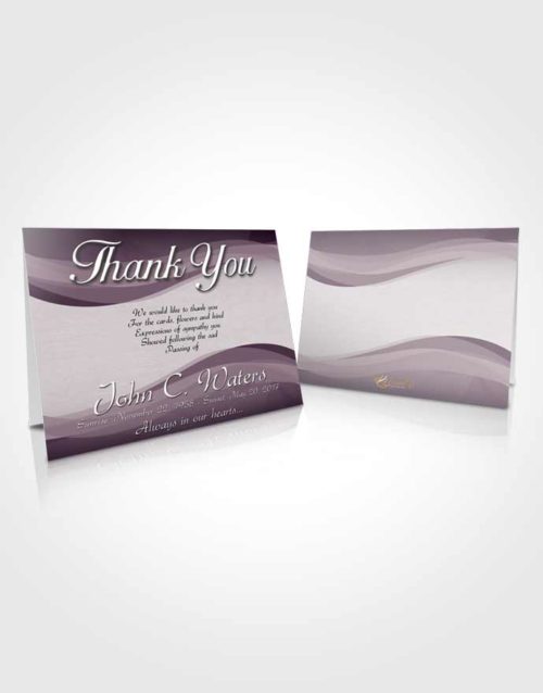 Funeral Thank You Card Template Soft Fortitude