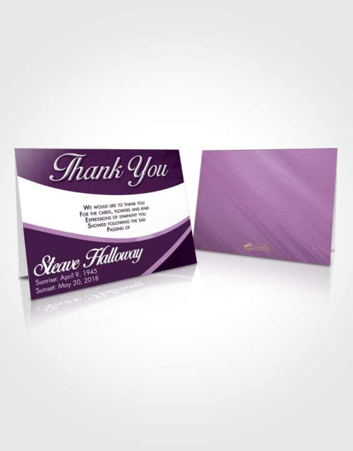 Funeral Thank You Card Template Soothing Diligence