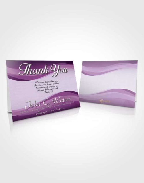 Funeral Thank You Card Template Soothing Fortitude